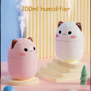 Air Humidifier Cute Cat Ultra-Silent USB Office Household Bedroom Car Aromatherapy Air Purifier With Led Cool Mist Spray